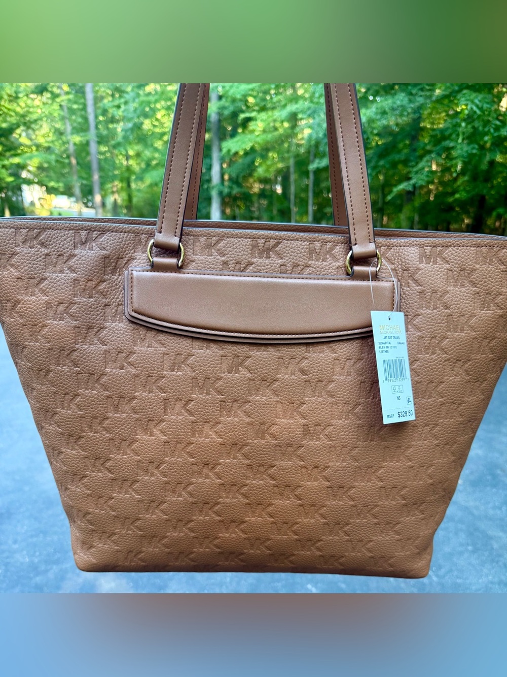Michael Kors brown Embossed Leather Tote - Picture 10 of 16
